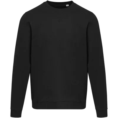 Jasper organiczna bluza unisex z recyklingu o gramaturze 280 g/m² z okrągłym dekoltem i certyfikatem OCS - Czarny (39561-BLACK)