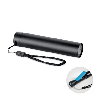 Latarka aluminiowa akumulatorowa 110 lm LUME - Czarny (MO2786-03)