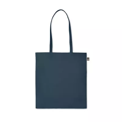 Torba z bawełny organicznej 140 g/m² ZIMDE COLOUR - Francuski Granat (MO6189-85)
