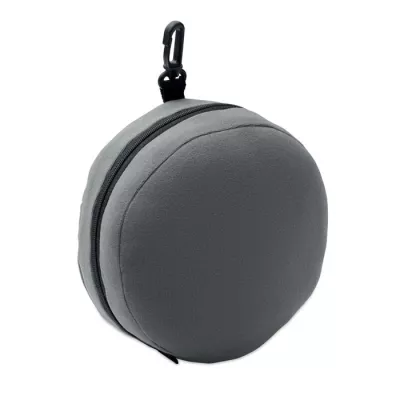 Poduszka podróżna 2 w 1 z maską na oczy SOFT NUIT - Kamienny Szary (MO2907-15)