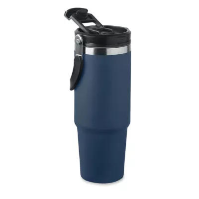 Kubek termiczny ze słomką ze stali 850 ml SUMA HAND - Francuski Granat (MO2561-85)