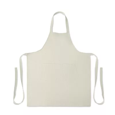 Fartuch z bawełny organicznej 240 g/m² GAMMA - Zgaszona Biel (MO2249-43)