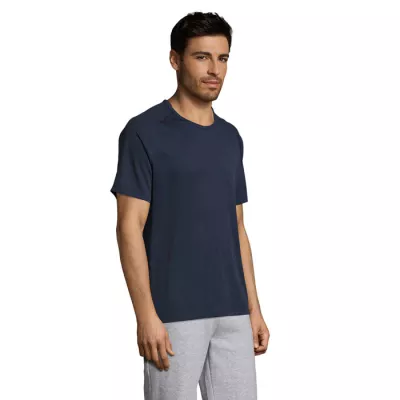 Koszulka sportowa męska raglan 140 g/m² Sol's SPORTY - French Navy (S11939-FN)