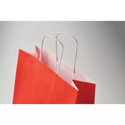 Torba świąteczna papierowa mała 90 g/m² BAO SMALL - Czerwony (CX1564-05)
