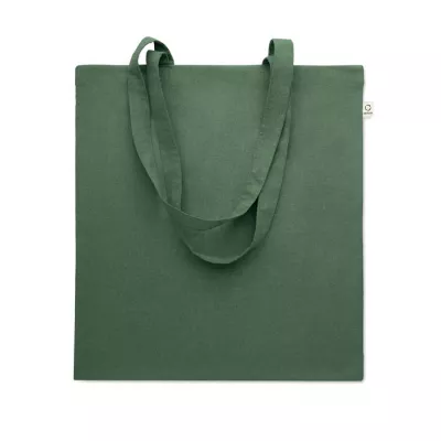 Torba z bawełny z recyklingu 140 g/m² VIVEKA COLOUR - Ciemnozielony (MO2302-60)