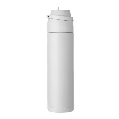 Butelka termiczna ze słomką 2 w 1 500 ml TOIEN TWO - Bialy (MO2988-06)