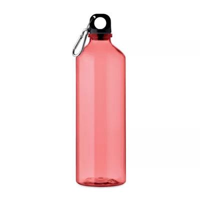 Butelka z RPET z karabińczykiem 750 ml MOSS RE750 - Przezroczysty Czerwony (MO2804-25)