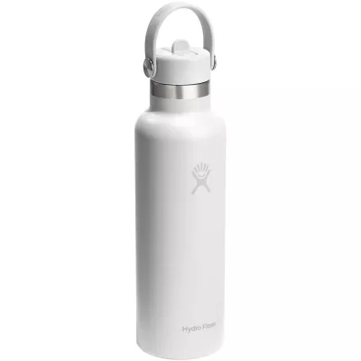 Butelka na wodę Hydro Flask Standard Mouth, pojemność 621 ml, izolowana, ze stali nierdzewnej - Biały (10099001)