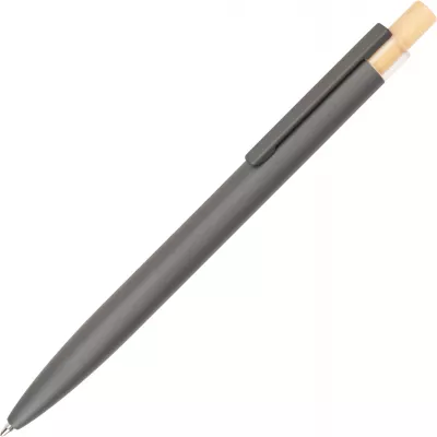 Zestaw piśmienny długopis półżelowy i ołówek automatyczny z aluminium z recyklingu SIEGFRIED - ciemnoszary (1442677)