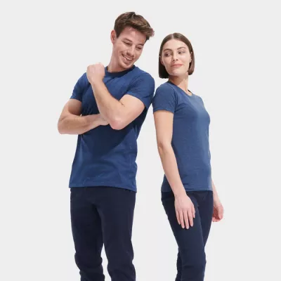 Koszulka męska dopasowana 150 g/m² Sol's REGENT FIT - Melanż Denim (S00553-HD)