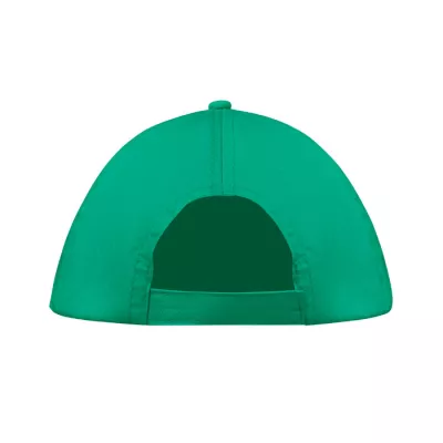 Czapka z daszkiem 5-panelowa z bawełny 160 g/m² BUZZ - Zielony (MO1447-09)