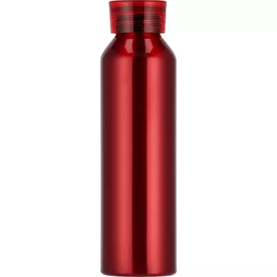 Butelka z aluminium z recyklingu CORK 600 ml - czerwony (424705)