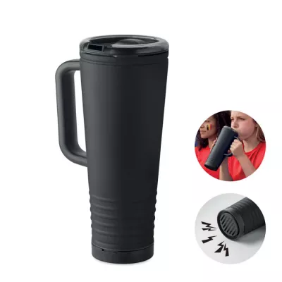 Kubek termiczny dwuścienny 700 ml HOWLER CUP - Czarny (MO2995-03)
