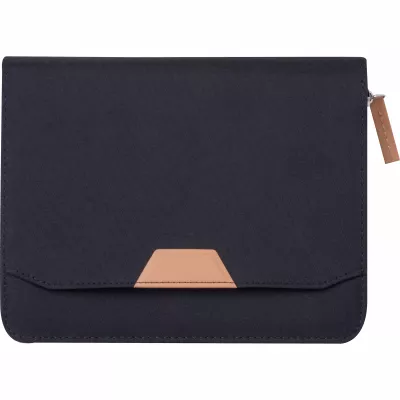 Teczka na dokumenty A5 z RPET z notatnikiem SHANNON - czarny (2543203)