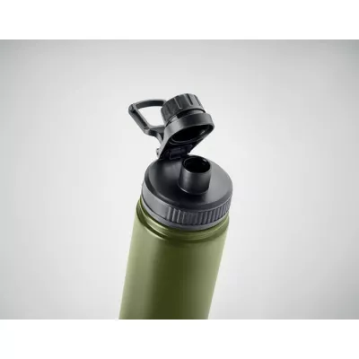 Butelka termiczna z uchwytem 500 ml MILI - Ciemnozielony (MO6774-60)