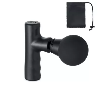 Pistolet do masażu z akumulatorem 1200 mAh THAIMA - Czarny (MO2965-03)