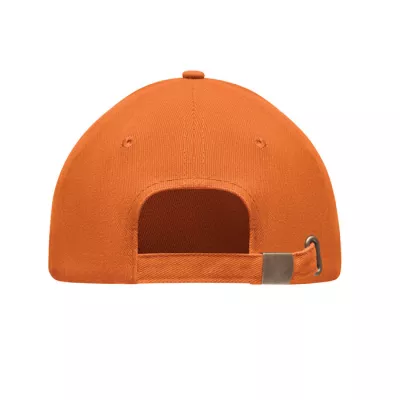 Czapka z daszkiem 6-panelowa 270 g/m² TEKAPO - Pomaranczowy (MO9643-10)