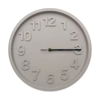 Zegar ścienny z cichym mechanizmem 30 cm MURO - Szary (MO2851-07)