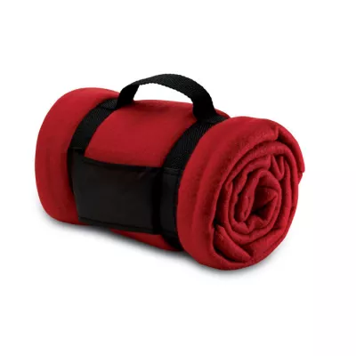 Koc polarowy z rączką 120x150 cm 180 g/m² STAVENGER - Czerwony (MO7245-05)