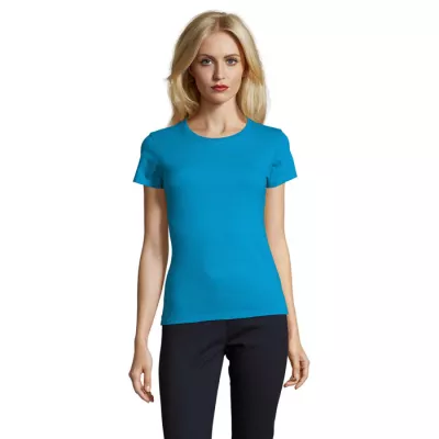 Koszulka damska 190 g/m² Sol's IMPERIAL WOMEN - Aqua (S11502-AQ)