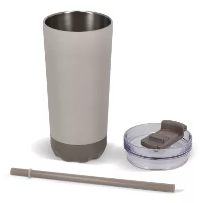 Kubek termiczny InSideOut ze stali nierdzewnej o podwójnych ściankach, 600 ml - beżowy (LT57017-N0055)