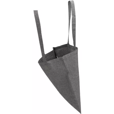 Torba bawełniana z recyklingu z długimi uszami 140 g/m2 LAMBERTO - czarny (6235803)