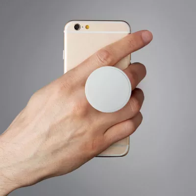 Uchwyt na telefon okrągły składany DOT - Bialy (MO9760-06)