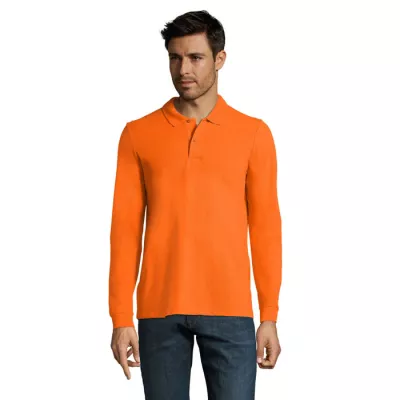 Polo męskie 180 g/m² Sol's PERFECT LSL MEN - Pomaranczowy (S02087-OR)