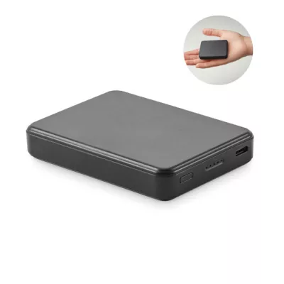Powerbank 5000 mAh PD 20W z ABS z recyklingu KLEINPOW - Czarny (MO2602-03)
