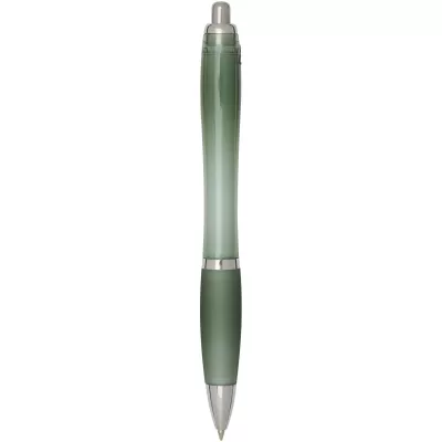 Nash długopis kulkowy z tworzyw sztucznych pochodzących z recyklingu z certyfikatem RCS, z kolorowym korpusem i uchwytem (nie - Zielony melanż (10645362)