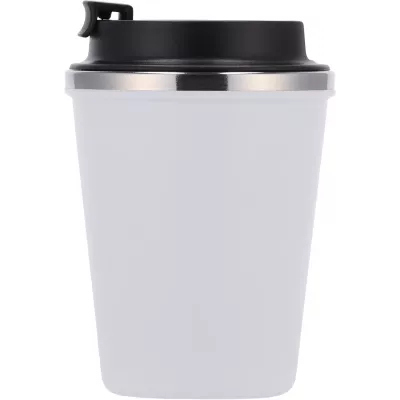Kubek termiczny 350 ml z powłoką z recyklingu METODY - biały (8496206)