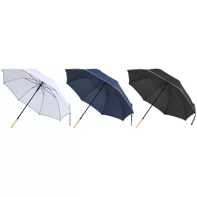 Parasol Norman 30 cali, wykonany z tworzywa sztucznego, odporny na wiatr  - Granatowy (13016355)