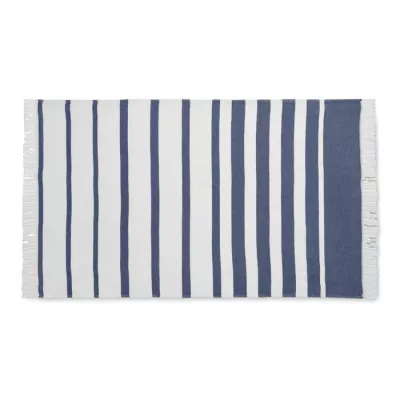 Ręcznik hammam SEAQUAL® 100x170 cm 300 g/m² WAVE - Niebieski (MO2058-04)