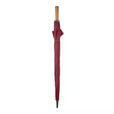 Parasol automatyczny 27" z drewnianą rączką RAYNA - Burgund (MO3220-02)
