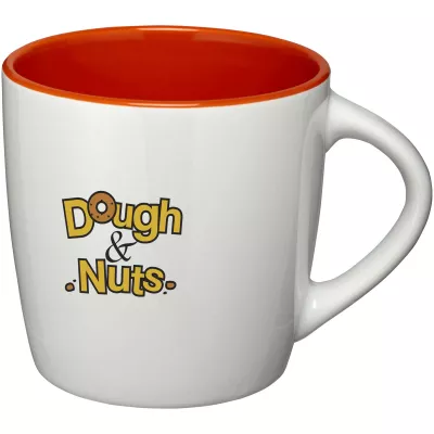 Kubek ceramiczny Aztec - Biały-Pomarańczowy (10047703)