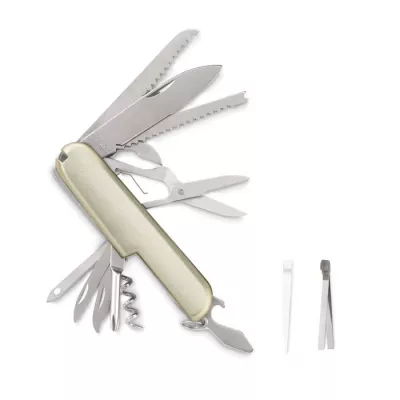 Scyzoryk kieszonkowy 13 funkcji MCGREGOR - Srebrny (KC2104-14)