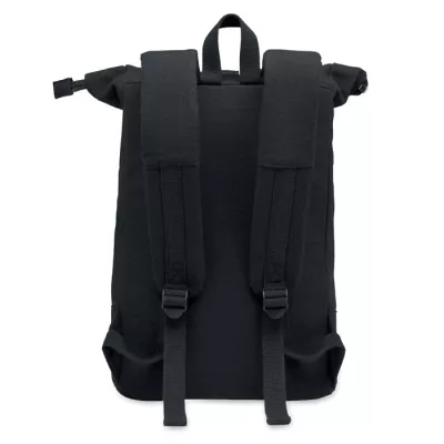 Plecak rolltop na laptop 15" 340 g/m² KOPER ROLL - Czarny (MO2400-03)
