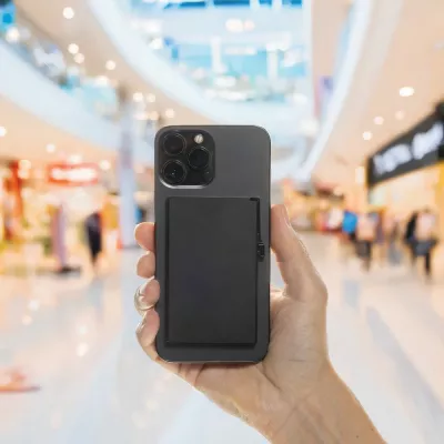 Magnetyczne etui na kartę kredytową, ochrona RFID - black (P820.9501)