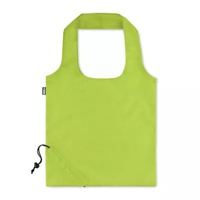 Torba składana z RPET 190T w etui FOLDPET - Limonka (MO9861-48)