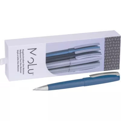 Metalowy długopis Des Moines MoLu - niebieski (533704)