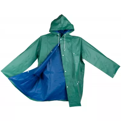 Płaszcz przeciwdeszczowy dwustronny NANTERRE - zielono-niebieski (920549)
