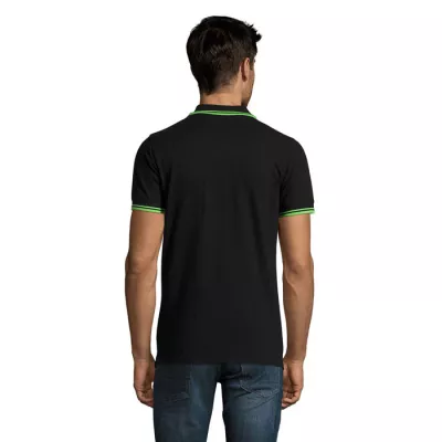 Koszulka polo męska bawełniana 200 g/m² Sol's PASADENA - Czarny/Limonka (S00577-BN)