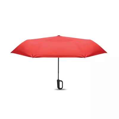 Parasol składany wiatroodporny 21" z RPET UMKRAB - Czerwony (MO2692-05)