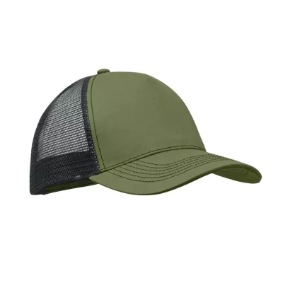 Czapka z daszkiem trucker bawełniana 250 g/m² BLIST - Zieleń Wojskowa (MO2986-49)