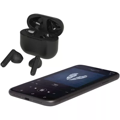 Altais zestaw słuchawkowy True Wireless z technologią Bluetooth® z tworzyw sztucznych pochodzących z recyklingu - Czarny (12448190)
