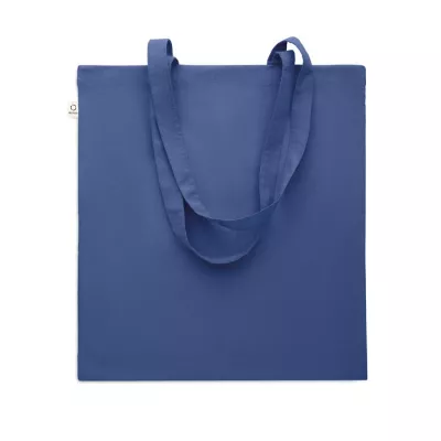 Torba z bawełny z recyklingu 140 g/m² VIVEKA COLOUR - Niebieski (MO2302-37)
