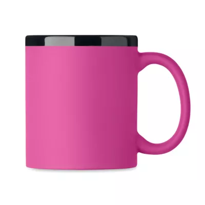 Kubek ceramiczny soft touch 300 ml RUBY - Fuksja (MO2719-38)