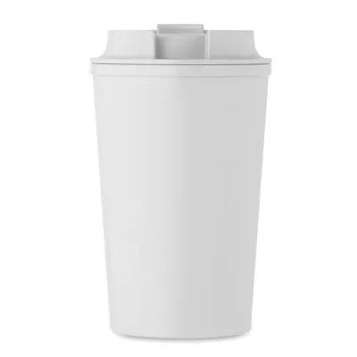 Kubek dwuścienny z PLA 350 ml BEIBAKU - Bialy (MO2310-06)