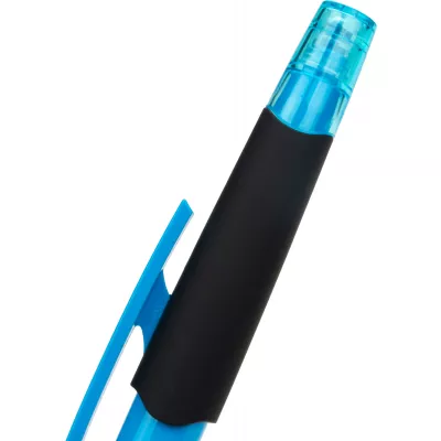 Długopis plastikowy z zakreślaczem touch pen EMMETT - jasnoniebieski (1096524)