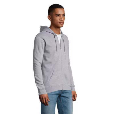 Bluza unisex z kapturem rozpinana 260 g/m² Sol's STONE - Szary Melanż 2 (S01714-GY)